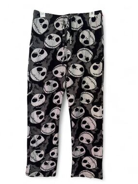 Disney Jack Skellington Black & Gray Fleece Pajama Pants